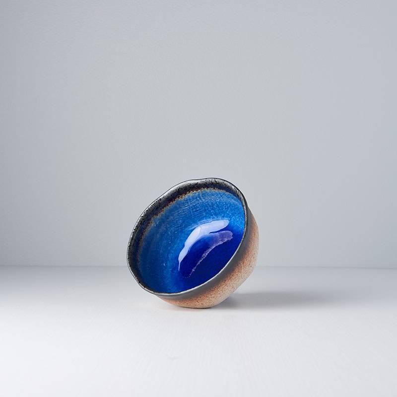 Cobalt Blue uneven bowl round 15cm